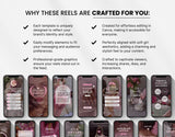 100 Girly Pink Instagram Reels Templates Bundle Mockup