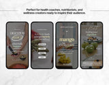 100 Gut Health Instagram Reels Templates Bundle Mockup