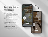 100 Gut Health Instagram Reels Templates Bundle Easy to customize Mockup