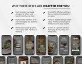 100 Gut Health Instagram Reels Templates Bundle Mockup