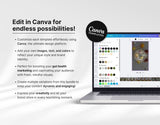 100 Gut Health Instagram Reels Templates Bundle Edit in Canva Mockup