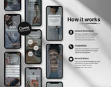 100 Health Coach Instagram Reels Templates Bundle How it Works Mockup
