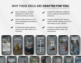 100 Health Coach Instagram Reels Templates Bundle Mockup