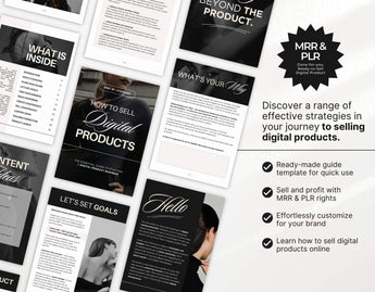How to Sell Digital Products Guide with PLR & MRR DigiPax
