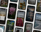 100 Inspirational Reels Templates Bundle Phones Mockup