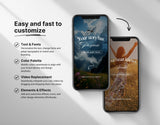 100 Inspirational Reels Templates Bundle Easy to customize mockup