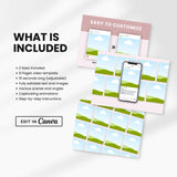 Etsy Instagram Posts Listing Video Template White DigiPax