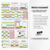Instagram Templates Mockups Bundle White Devices DigiPax