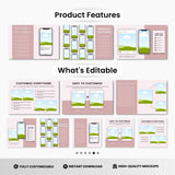 Instagram Templates Mockups Bundle White Devices DigiPax