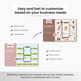 Instagram Templates Mockups Bundle White Devices DigiPax