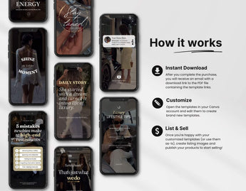 Instagram Luxury Reels Templates Bundle with PLR & MRR DigiPax