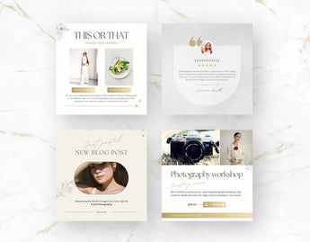 Luxury Photography Instagram Post Templates DigiPax