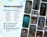 100 Luxury Travel Reels Templates Bundle DigiPax