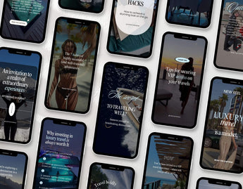 100 Luxury Travel Reels Templates Bundle DigiPax