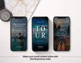 100 Luxury Travel Reels Templates Bundle DigiPax