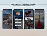 100 Luxury Travel Reels Templates Bundle DigiPax