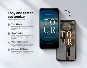 100 Luxury Travel Reels Templates Bundle DigiPax