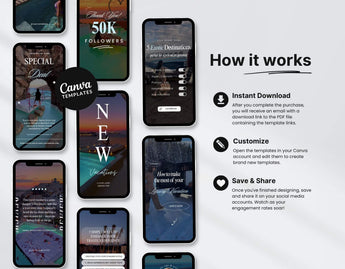100 Luxury Travel Reels Templates Bundle DigiPax