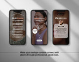 100 Medspa Instagram Reels Templates Bundle Mockup