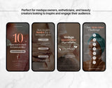 100 Medspa Instagram Reels Templates Bundle Mockup