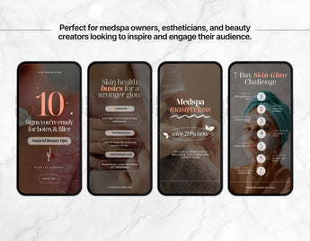 100 Medspa Instagram Reels Templates Bundle Mockup