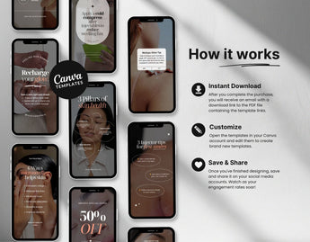 100 Medspa Instagram Reels Templates Bundle How it Works