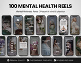 100 Mental Health Reels Templates Bundle DigiPax
