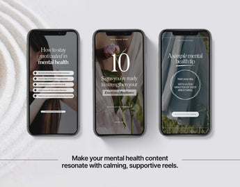 100 Mental Health Reels Templates Bundle DigiPax