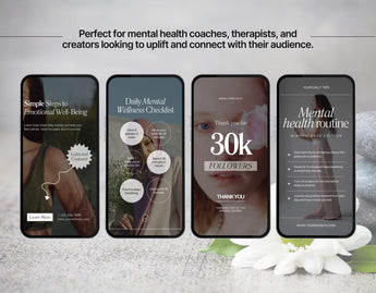 100 Mental Health Reels Templates Bundle DigiPax