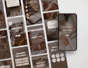PLR MRR Mompreneur Faceless Instagram Templates Bundle DigiPax