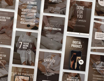 PLR MRR Faceless Mompreneur Pinterest Pin Templates Bundle DigiPax