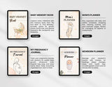 Mompreneur Planner Templates Templates Bundle with PLR & MRR DigiPax