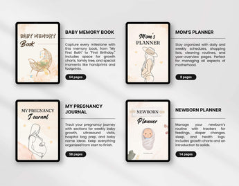 Mompreneur Planner Templates Templates Bundle with PLR & MRR DigiPax
