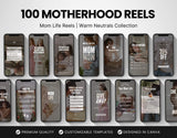 100 Motherhood Reels Templates Bundle DigiPax
