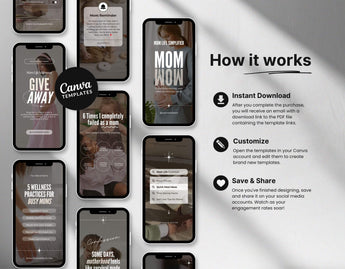 100 Motherhood Reels Templates Bundle DigiPax
