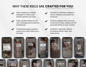 100 Motherhood Reels Templates Bundle DigiPax