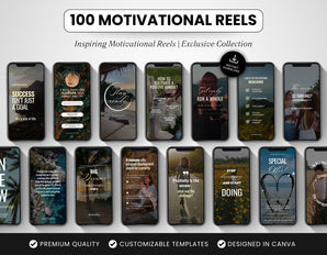 100 Motivational Reels Templates Bundle DigiPax