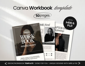 PLR MRR Workbook Template Aesthetic DigiPax