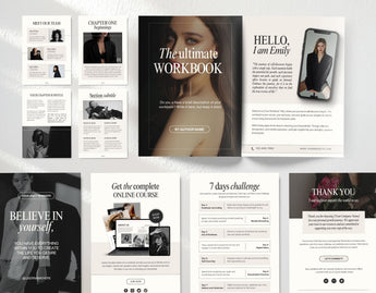 PLR MRR Workbook Template Aesthetic DigiPax