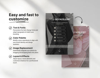 PLR MRR Faceless Pinterest Pin Templates Bundle Easy to Customize Mockup DigiPax