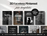 PLR MRR Faceless Mompreneur Pinterest Pin Templates Bundle DigiPax