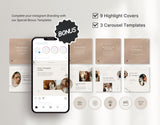Photography Instagram Templates Bundle Aesthetic DigiPax
