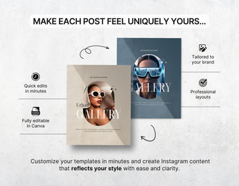 Photography Instagram Templates Bundle Aesthetic Color Changes Mockup