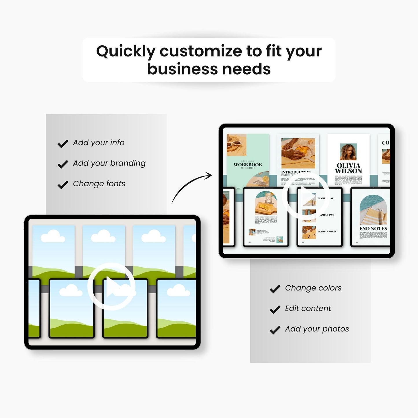 Etsy Printables Bundle Listing Video Template Black DigiPax