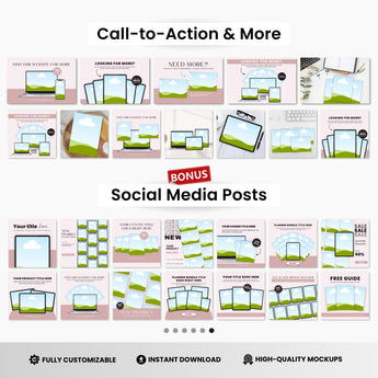 Printables Canva Mockup Templates Mega Bundle DigiPax