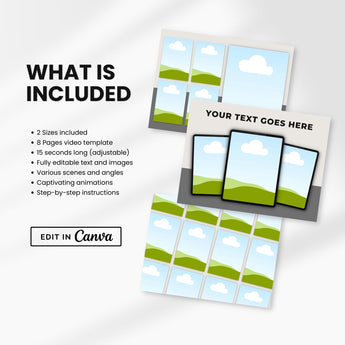 Etsy Printables Listing Video Template Black DigiPax