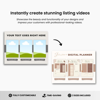 Etsy Printables Listing Video Template Black DigiPax
