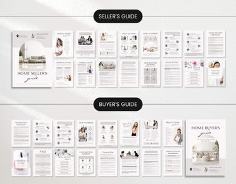 Real Estate Buyers Guide and Sellers Guide Templates Aesthetic Mockup DigiPax