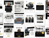 Real Estate Instagram Post Templates Luxury Mockup