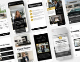 Real Estate Instagram Story Templates Luxury Mockup